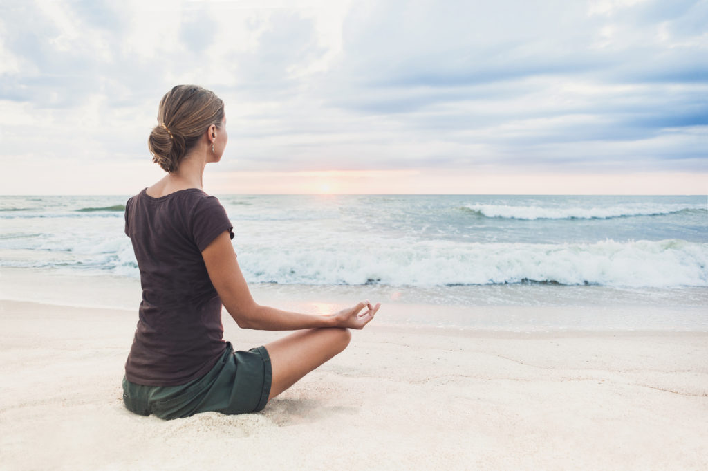 Meditation outdoors